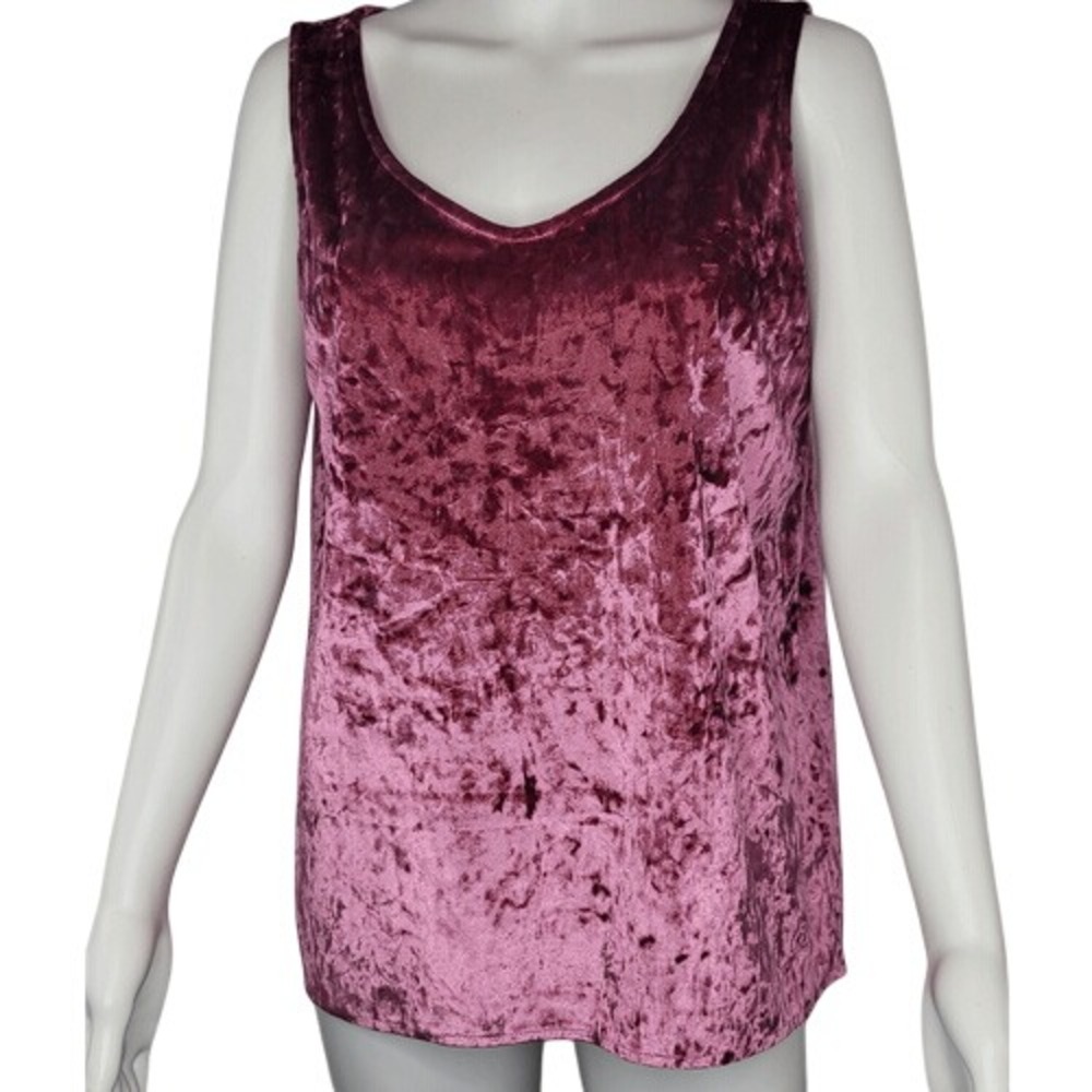 Cynthia Rowley Velour Sleeveless Tank Top